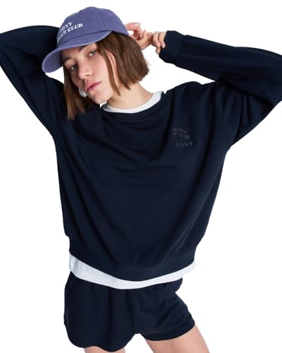 Roxy Suéter de Forro Polar Surfing by Moonlight para Mujer, Color Negro