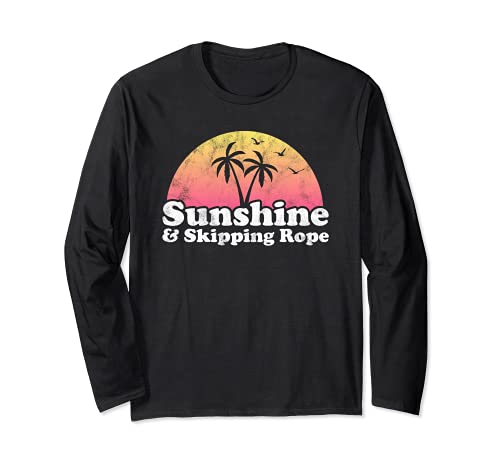 Sunshine and Skipping Rope Long Sleeve T-Shirt, Black