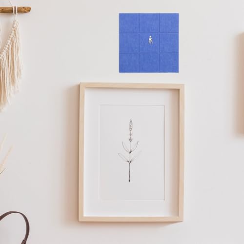 6 Panneaux Feutre Auto-adhésifs Blancs pour Photos et Notes Murales