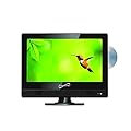 Supersonic SC-1312 13.3-Inch ELED FHD TV with Built-in DVD Player, HDMI, USB, SD, 1080p, Dual Tuners, Multi-Language OSD and AC/DC Compatibility - Perfect RV & Kitchen TV