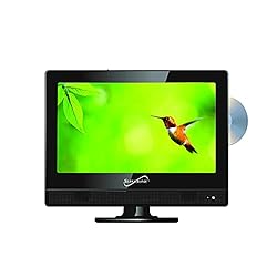 Supersonic SC-1312 13.3-Inch ELED FHD TV with Built-in DVD Player,