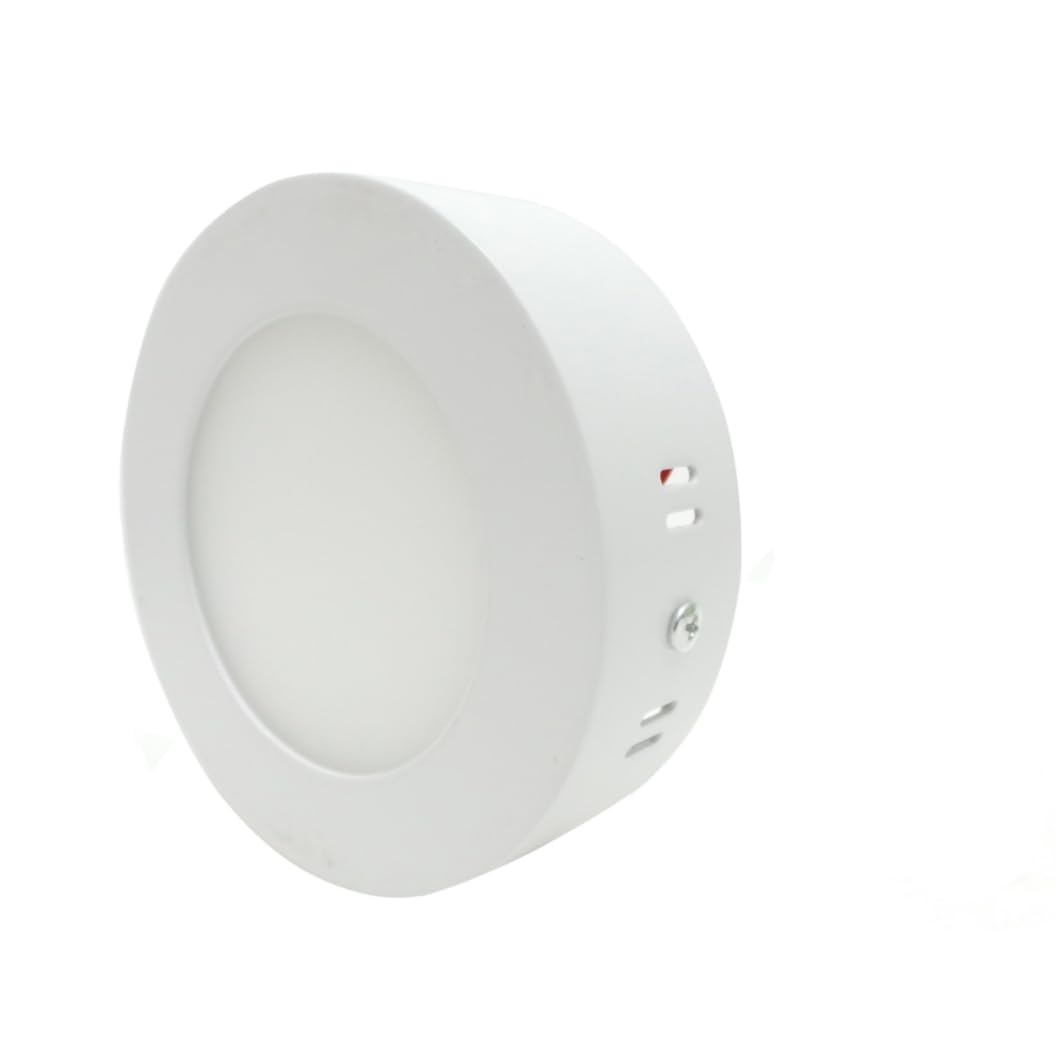 SILAMP Plafonnier LED Rond 6W 220V - Blanc Froid 6000K - 8000K