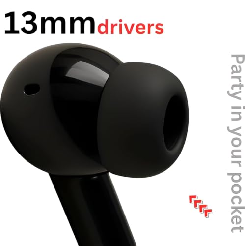 Image of VarniEnterprise TWS Bluetooth Earbuds with Calling, Low Latency Gaming, HD Sound, Type-C Fast Charging, Noise Reduction, Wireless Earphones