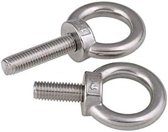 YWLETO Perno de Ojo de elevación, Pernos de expansión M14 M16 Pernos de Acero Inoxidable Tornillo de Anillo Tornillos de Perno de cáncamo 30 mm ~ 35 mm de Longitud (2 Piezas) (Size : M14x30mm)