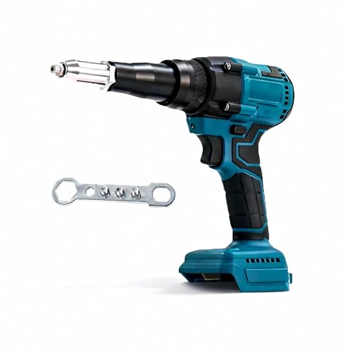 Akku Nietzange, 20,000N Nietzange Akku für Ma-kita 18V Akku (Ohne Akku), für Ma-kita 2.4, 3.2, 4.0, 4.8 mm Blindnieten