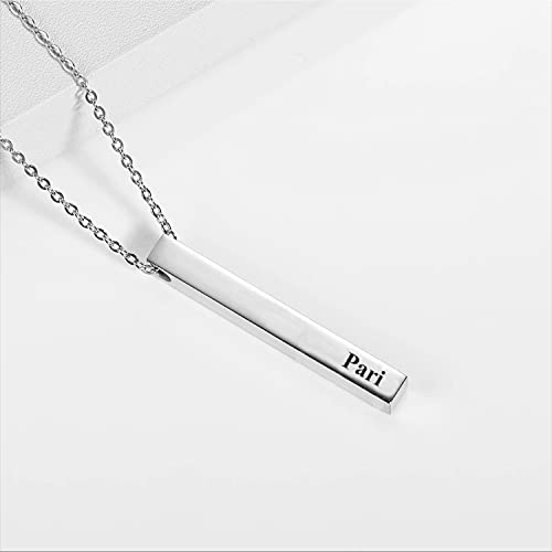 Image of Pari Cursive Gold & Silver Name Pendant Necklace, Best Jewelry Gift for Girls.
