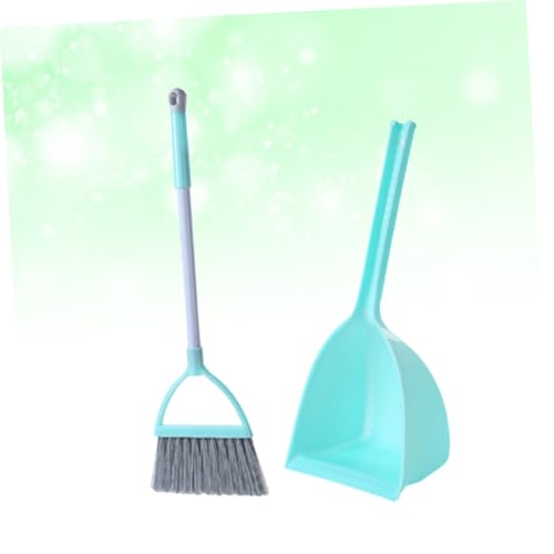 LRXIYODE Mini Kehrgarnitur Set Hellgrün Haushaltsreinigung Besen und Kehrschaufel für Rollenspiele Pädagogisches Kinderspielzeug zum Mithelfen Hausarbeit – Bild 6