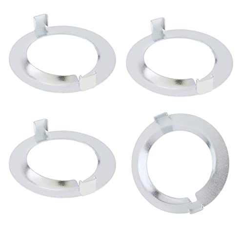 RTNLIT 4pcs Metal Lamp Shade Rings for Medium-Base Ceramic Sockets, Light Socket Shade Collar Ring Fixture Parts for the E26 Threaded Ceramic Socket Lock