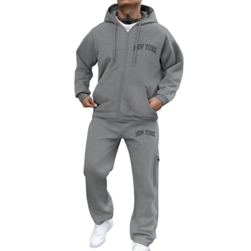 Image of Men's Track Suit Set 1/4 Zip Long Sleeve Jogging Top Bottoms Fashion Casual Tracksuit Outfits Workout Sets Sport Running Jogging Jacket with Joggers Bottom Pant Xmas (Men's Athletic Tracksuits,L)