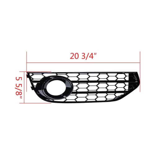 Grille antibrouillard A4 B8.5 calandre pare-chocs rénovation chrome avant