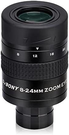 Svbony SV171 teleskop okularny, teleskop z zoomem, okular 1,25 cala 8-24 mm ogniskowa FMC 7-elementowa konstrukcja z zoomem okulistycznym do teleskopu
