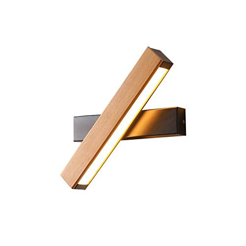 Apliques de pared modernos LED con soporte de madera interior