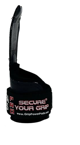 Image of Cobra Grips PRO Weight Lifting Gloves - Black | with Heavy Duty Straps & Built in Adjustable Neoprene | Softly Padded Wrist Wrap Support for Powerlifting | Durable Double Stitching - 1 Pair-for Men