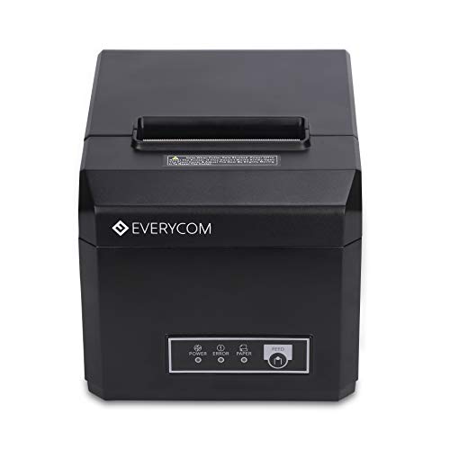 Image of Everycom EC-801 80mm (3 Inches) Direct Thermal Printer - Monochrome - Desktop - Auto Cutter - Receipt Print (EC801UL)