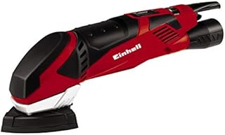 Einhell 4464250 TE-DS 20 E Detail Sander | 200W Triangular Orbital Sander For Wood With Dust Extraction, Soft Start and Variable Speed | Finishing Delta Sander With 10 x Sanding Sheets