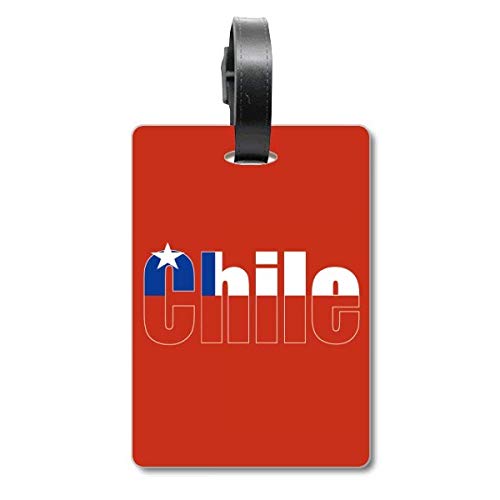 Étiquette valise Chili drapeau chilien - Accessoire bagage et porte-adresse sac