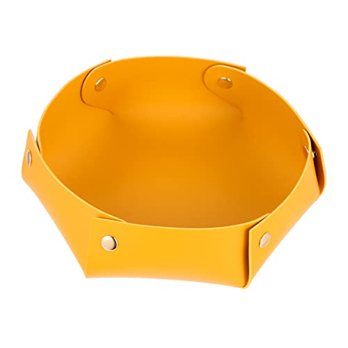 LIOOBO PU Leather Dice Tray for Tabletop Games Foldable Storage Organizer for Dice Party Accessories Multi-Use Catchall Tray for Gamers and Collectors