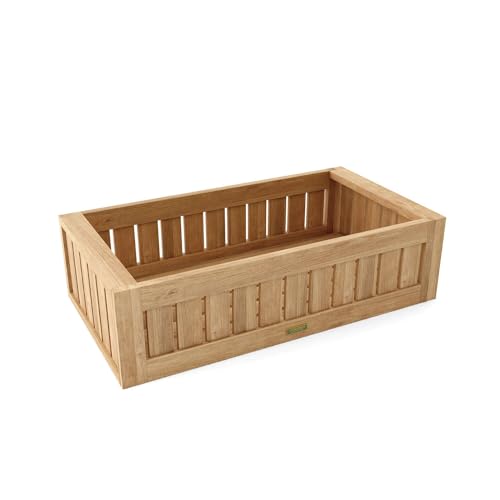 Straight Modular Planter Natural Smooth Well Sanded