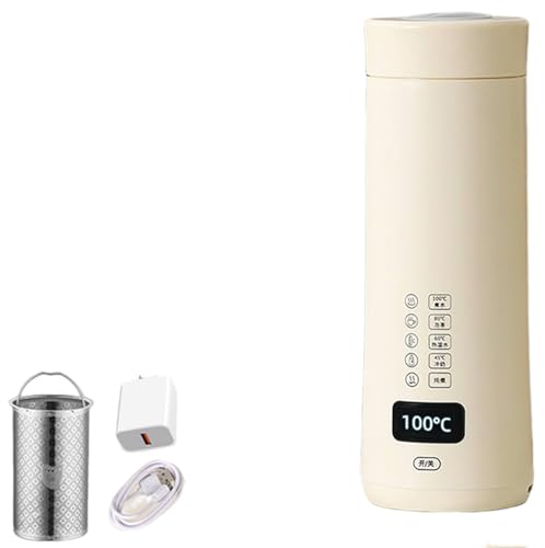 Zdaqian �d�C�P�g�� �|�[�^�u�� ���� 316��ÃO���[�h�X�e�����X�X�`�[�����C�i�[ USB�[�d�� 450ml 8���ŋ}������ �R��Ȃ� 8���ԕۉ� LED�f�W�^�����x�\��+���x�ێ� ��d�w�f�M/�C������ ���s �Ԓ��� �R�[�q�[ �g���Ɏg�p ��l�p 