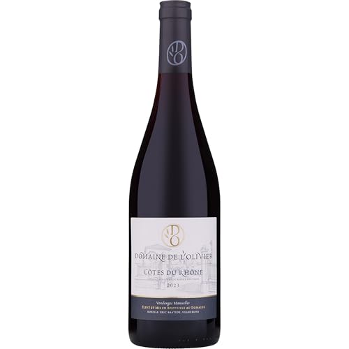 Domaine de l'Olivier Côtes du Rhône Rouge AOP Rotwein Rot trocken Frankreich...
