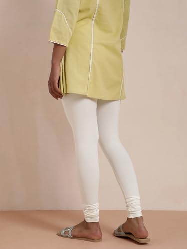 Image of TWIN BIRDS Tailored Cut and Classic Fit Super Stretchable Elastane Fabric Churidar Leggings for Women