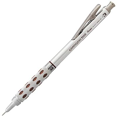 Pentel GraphGear 1000 Automatic Drafting Pencil (0.3mm), Black Accents, 1 Each (PG1013G)
