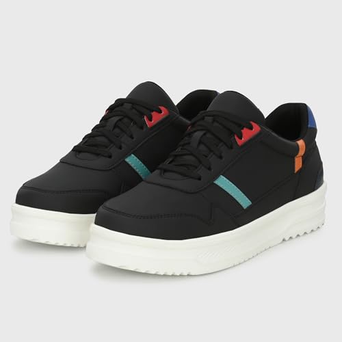 Image of Cruiser Mens Sneakers | Casual Shoes | Cone Heel Lace-Up Sneakers for a Unique Look |Experience Comfort & Style with Soft Cushioned Insole | Trendy Lace-Up Design Sneaker (2565)