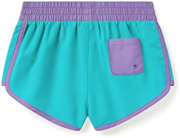 Speedo Girl's Short Length Boardshort Swim Trunks for Beach & Pool Play