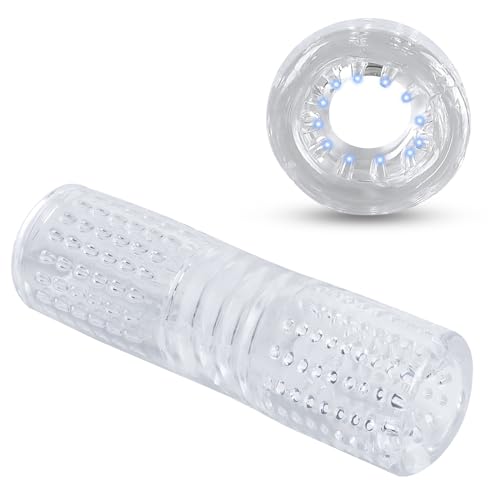 BDSMJOY Masturbazione per uomini, Masturbatore trasparente, Vagina tascabile per uomini, Masturbatori Sex Toys per uomo singolo