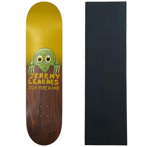 Toy Machine Skateboard Deck Leabres Fence Yellow/Brown 8.5