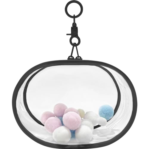 YUYAKESHIP[X ɃobN ho ʂ|[` Oo obO ȉ~` PVC l` ʂݗp NA JoɂЂ [ L[z_[tiubNE15.5cmj