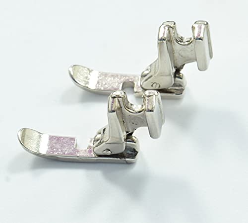 Image of BISMIL Single Foot for Sewing Machine Left and Right P36N P36LN Zipper for Home Sewing Machine Silver Pack of 2