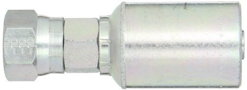 Image of EATON Weatherhead Coll-O-Crimp 43008U-610 Female Swivel Fitting, SAE 37 Degree, Low Carbon Steel, 1 /2 inch Hose ID, 5 /8 inch Tube Size