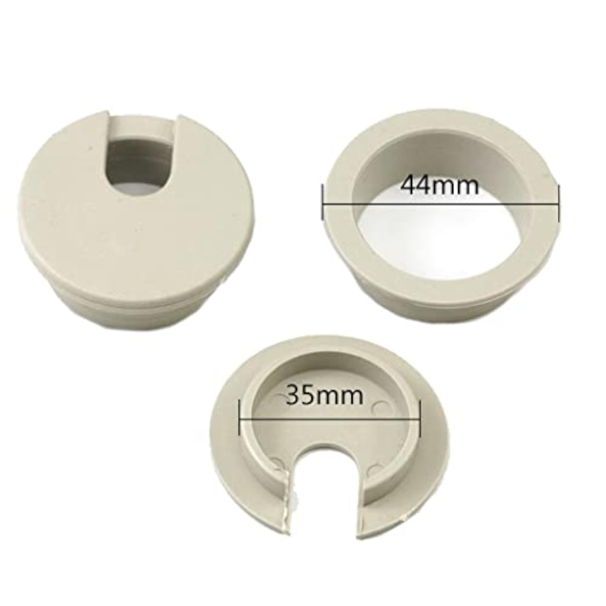 20x Computer Desk Grommet Cable Port, Wire Hole Cover