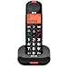 Produktbild SPC Comfort Kairo - Schnurloses Telefon für Senioren mit großen Tasten, verstärktem Ton, hörgerätekompatibel, Anrufsperre, Lichtsignal und 2 Direktspeichern  Schwarz