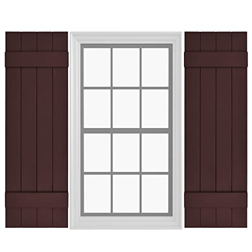 Pontiac Trail Board & Batten Vinyl Shutters (1 Pair) | 14.5