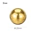 uxcell 2 Pcs Precision Solid Brass Bearing Balls 20mm Industrial Brass Ball Spheres for Machinery, Automotive, and DIY (H62 Brass)