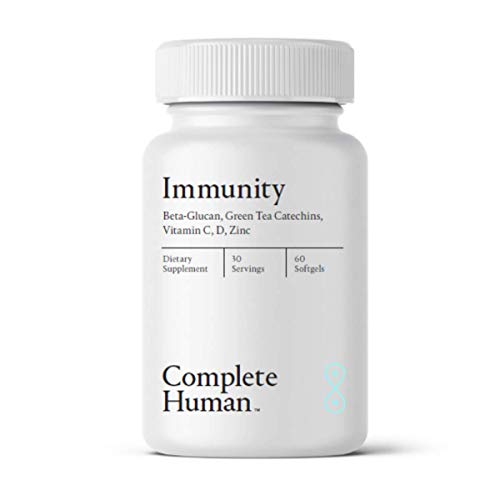 Complete Human | Immunity | Advanced Immune Support and Defense Supplement | Beta-Glucan | Green Tea Catechins | Vitamin C, D | Zinc | Anti-Oxidants