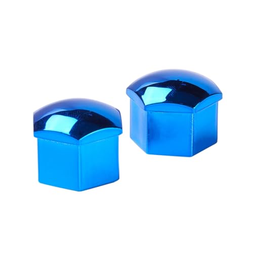 Image of Blueshyhall 21mm Wheel Lug Nut Cover Bolt Caps Anti-Rust Car Tire Nut Cover with Removal Tool (Pack of 20) - Chrome Blue