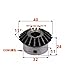 Industrial machinery Pinion Gear Bevel Gear 2pcs 2.5M15Teeth Inner Hole 10/12/14/15/16/18 Mm Gear Steel 90 Degrees Meshing Angle Steel Gears Screw Hole M5 ( Color : 2pcs 2.5M15 Teeth , Size : 15mm )