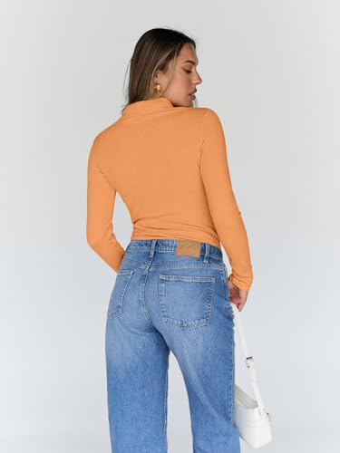 Image of Trendy Queen Women's Turtleneck Long Sleeve Shirts Basic Underwear Tops Winter Clothes 2026