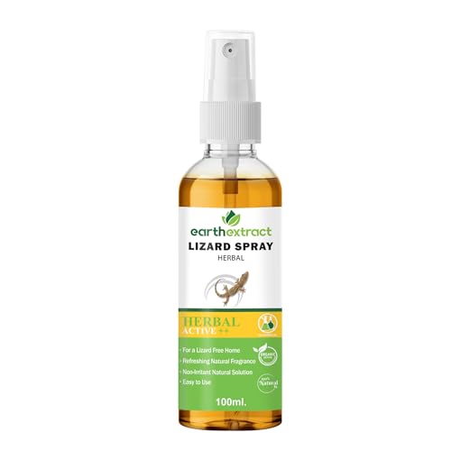 Earth extract 100% Herbal Lizard Repellent Spray For Home Effective Against All Types Of Lizards| Natural Irritant-Free Chemical-Free| Baby Plant & Pet Safe | 100ml
