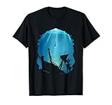 Wrack Taucher Schiffswrack Tauchen Tauchausflug Scuba Diver T-Shirt