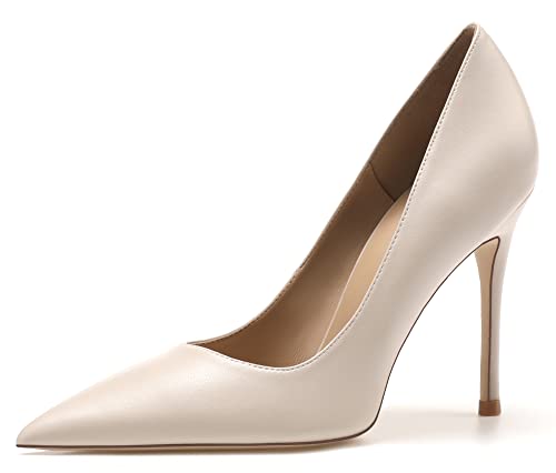 YooPrettyz Women Classic Pointed Toe Sexy High Heels Office Suite Stiletto Romantic Formal Wear Heel Shoes