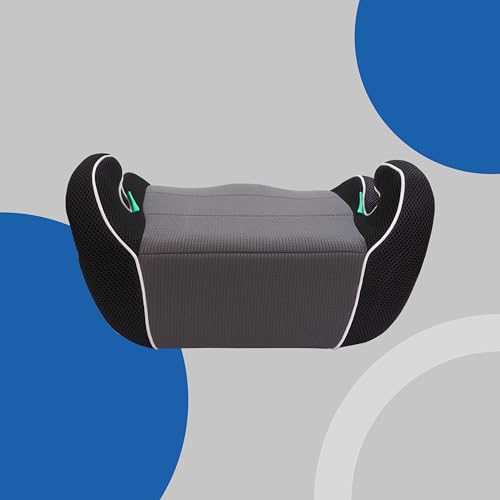 PETEX 'Max' Kindersitzerhöhung Sitzerhöhung nach i-Size Norm R129, Kindersitz/Autositz für Kinder, grau, 1 Stück