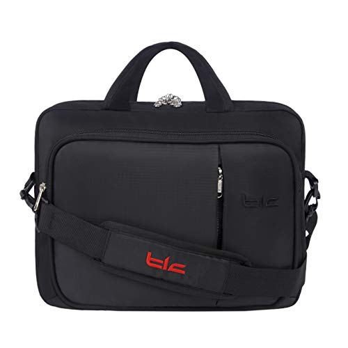 Image of TLC MU 4-14 L Office Laptop Sling Messenger Portfolio Bag with Adjustable Strap -TLCMU4O (Black)