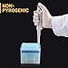 4E's USA 1250µL Pipette Tip - Universal Tips, RNase/DNase Free, Pyrogen Safe, Sterile Blue Pipette Tip with Filter, 96 Tips Racked