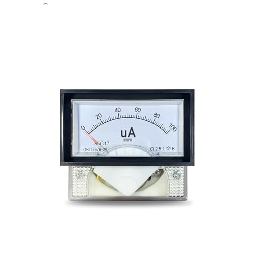 Microampèremètre CC 300uA 85C17 avec cadran analogique précis et boîtier noir de mesure
