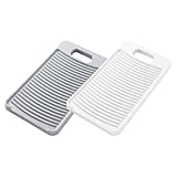 BESPORTBLE 2 Stück Teiliges Kleines Kunststoff waschbrett mit Rutschfester Oberfläche Handliches Waschbrett für Schonende Handwäsche von Kleidung und Babytextilien Praktisches