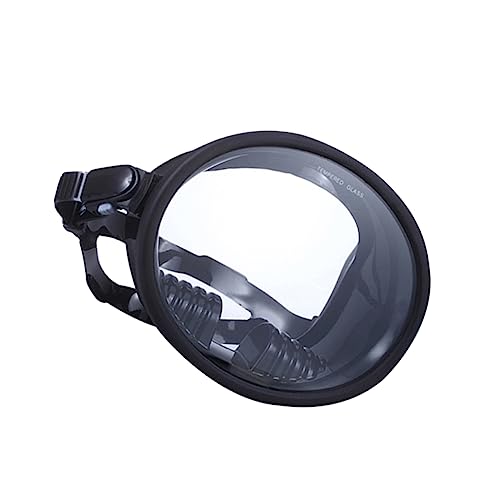 Lunettes de plongée anti-buée grand angle en verre trempé noir pour natation